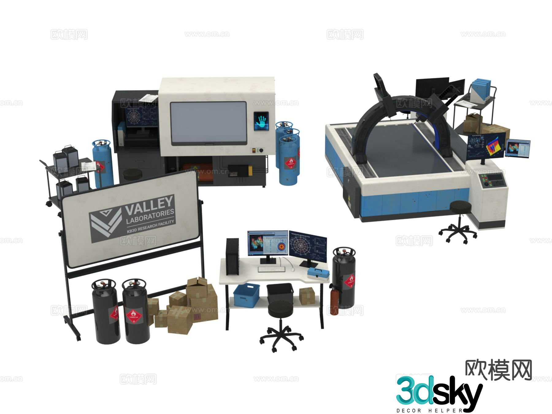 Industrial equipment equipment 3d model