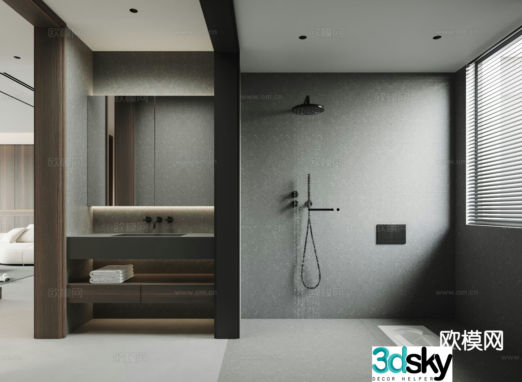 Modern bathroom sink bathroom 3d model