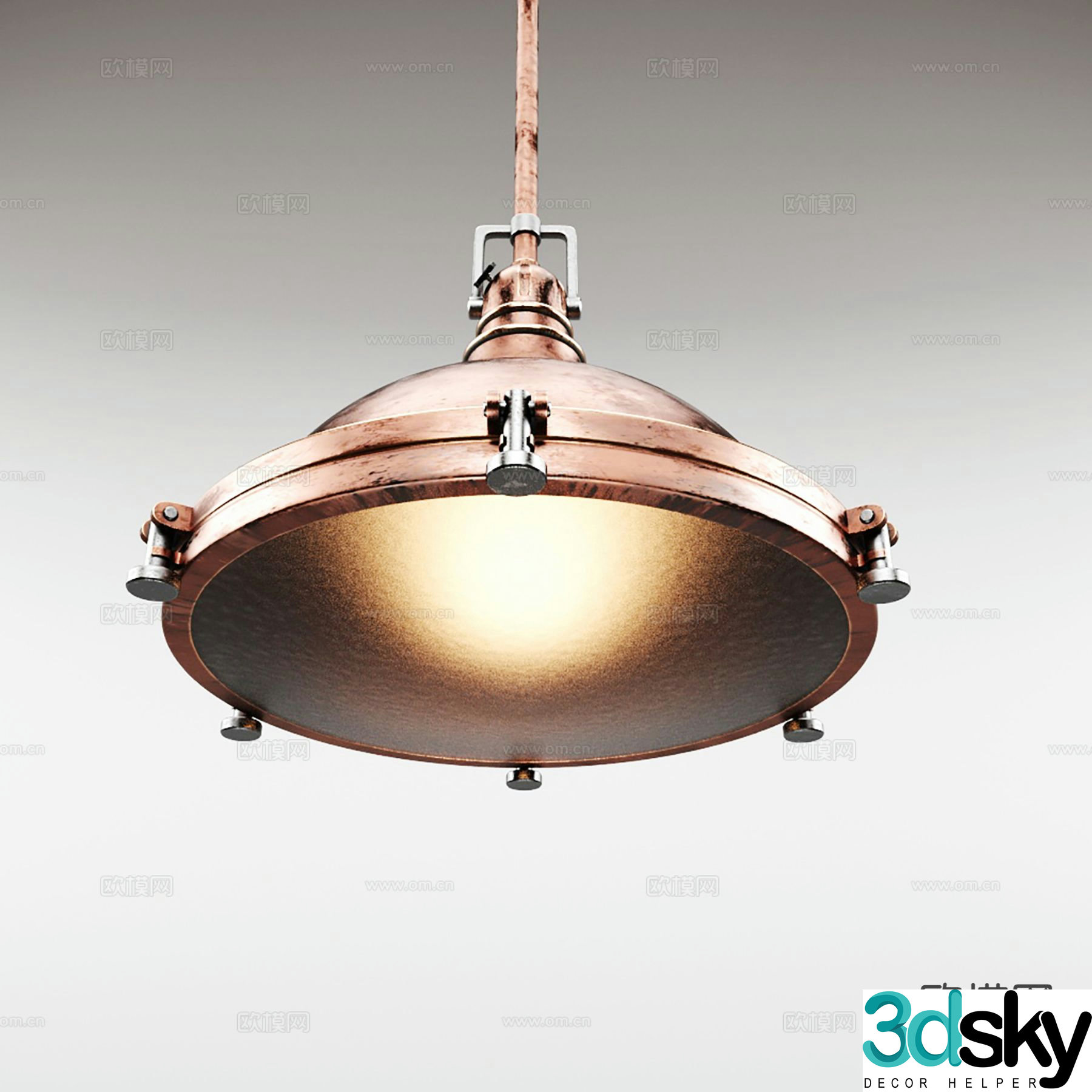 Industrial style chandelier restaurant chandelier indoor chandelier 3d model