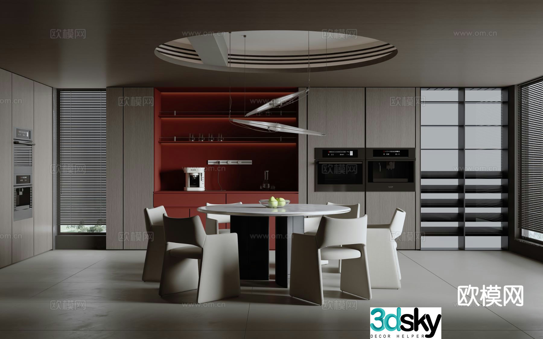 Italian restaurant 3d model
