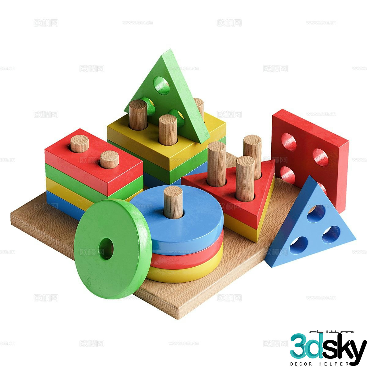 lego building blocks toy 3d model