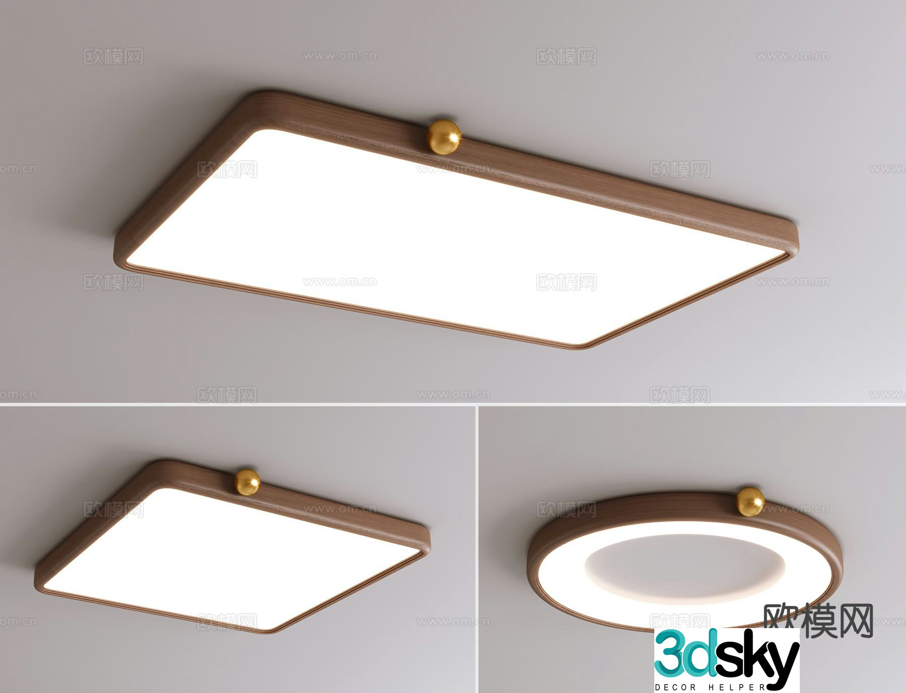 Medieval style ceiling lamp geometric ceiling lamp 3d model