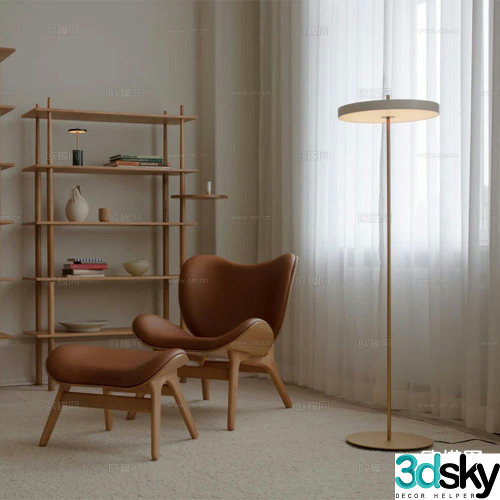 UMAGE chair leisure chair 3d model