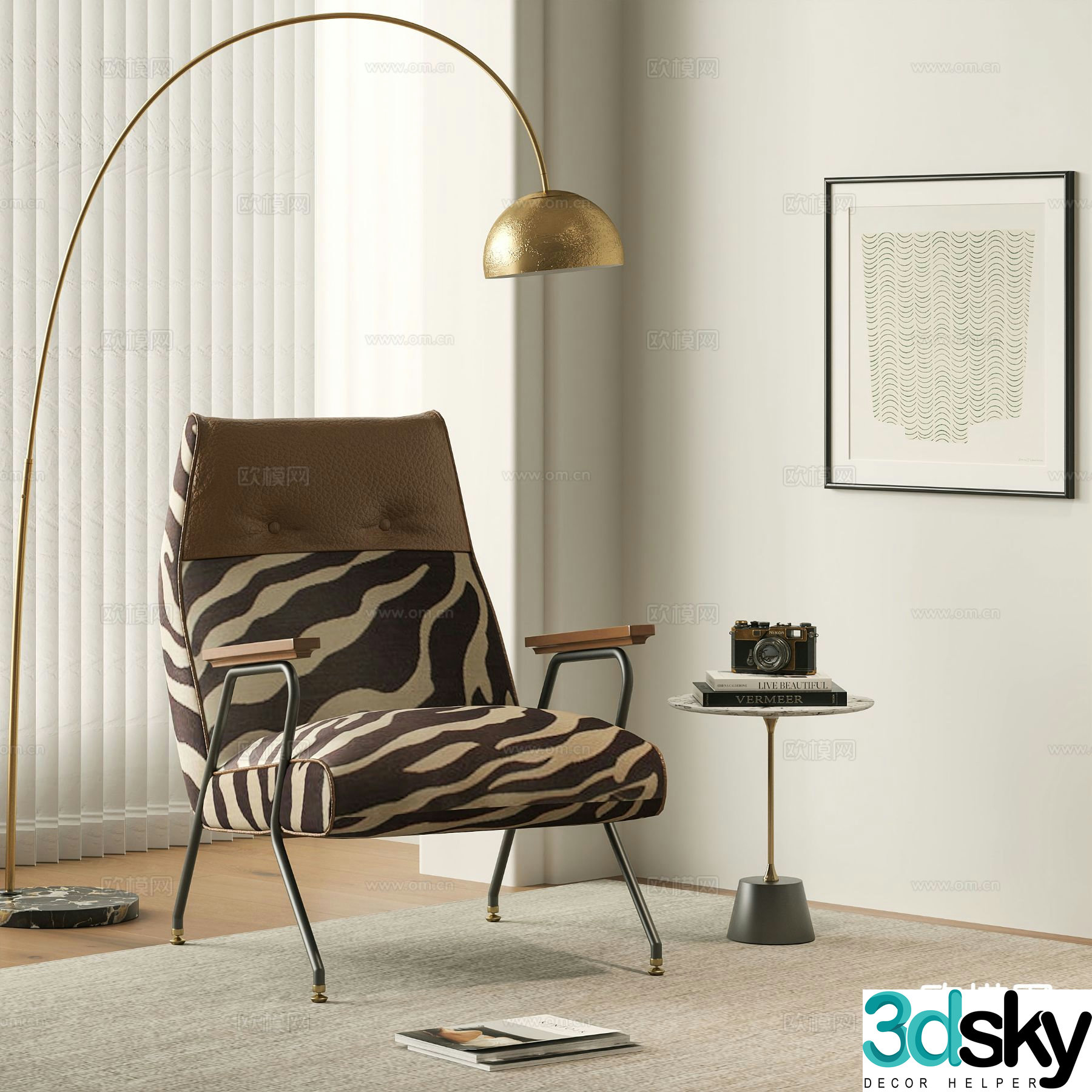 Modern lounge chair 3d model