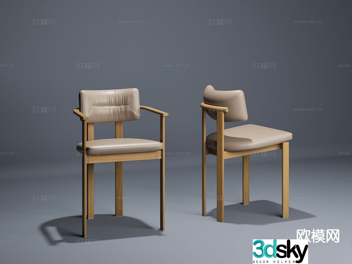 PILLAR By favius â€‹â€‹chair single chair dining chair 3d model