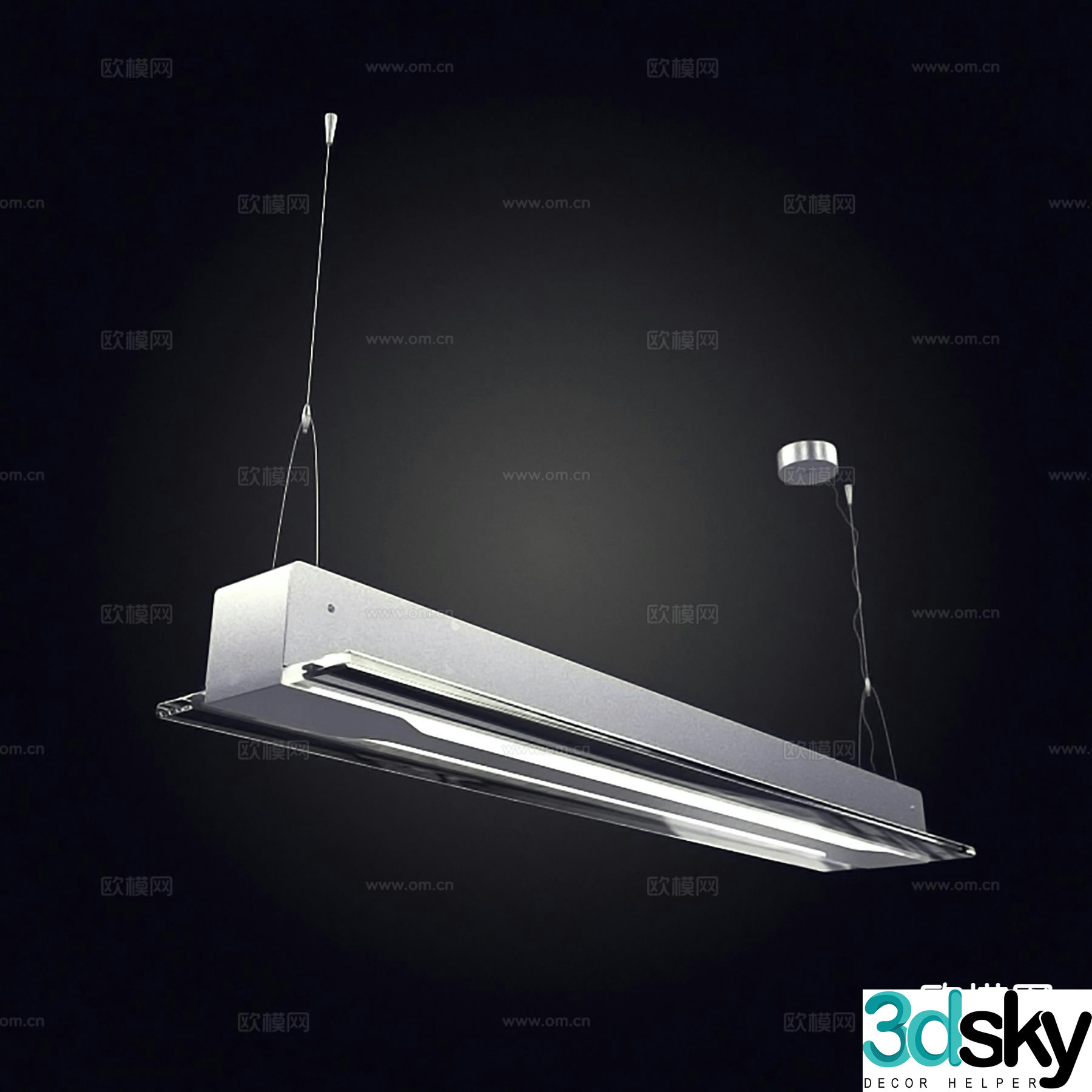 Modern interior chandelier 3d model