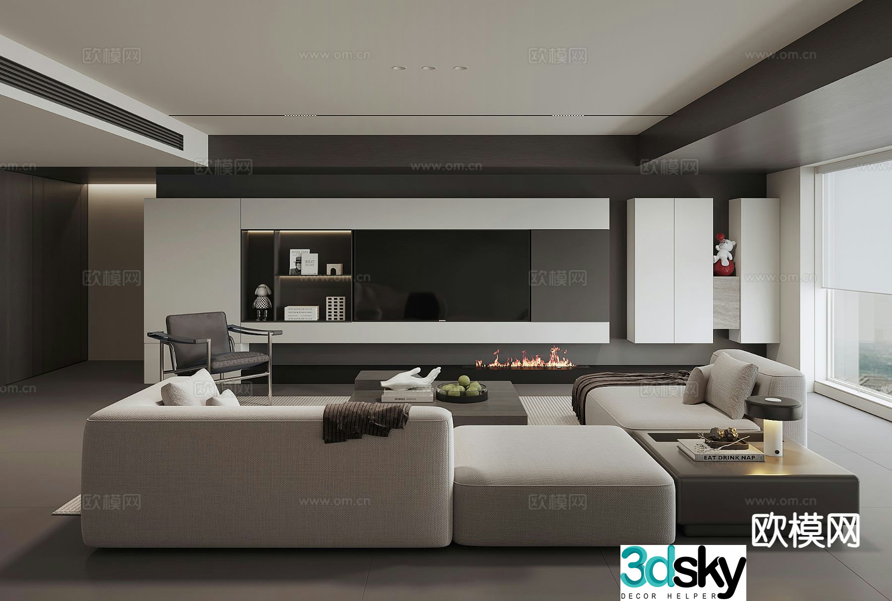 Italian living room 3d model