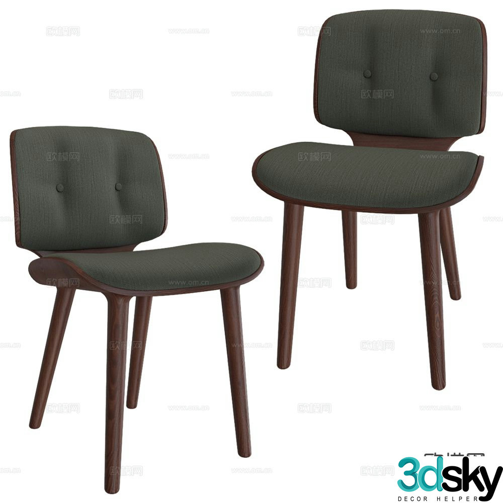 Moooi chair dining chair 3d model