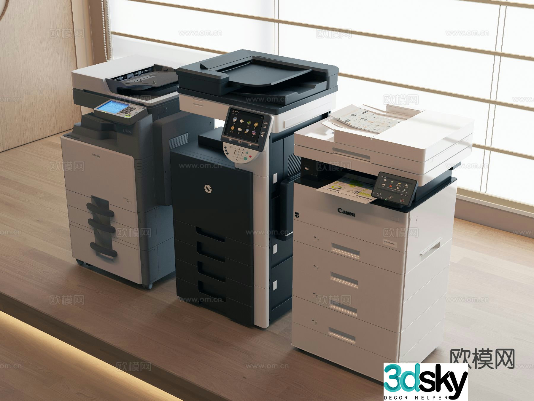 printer copier scanner 3d model