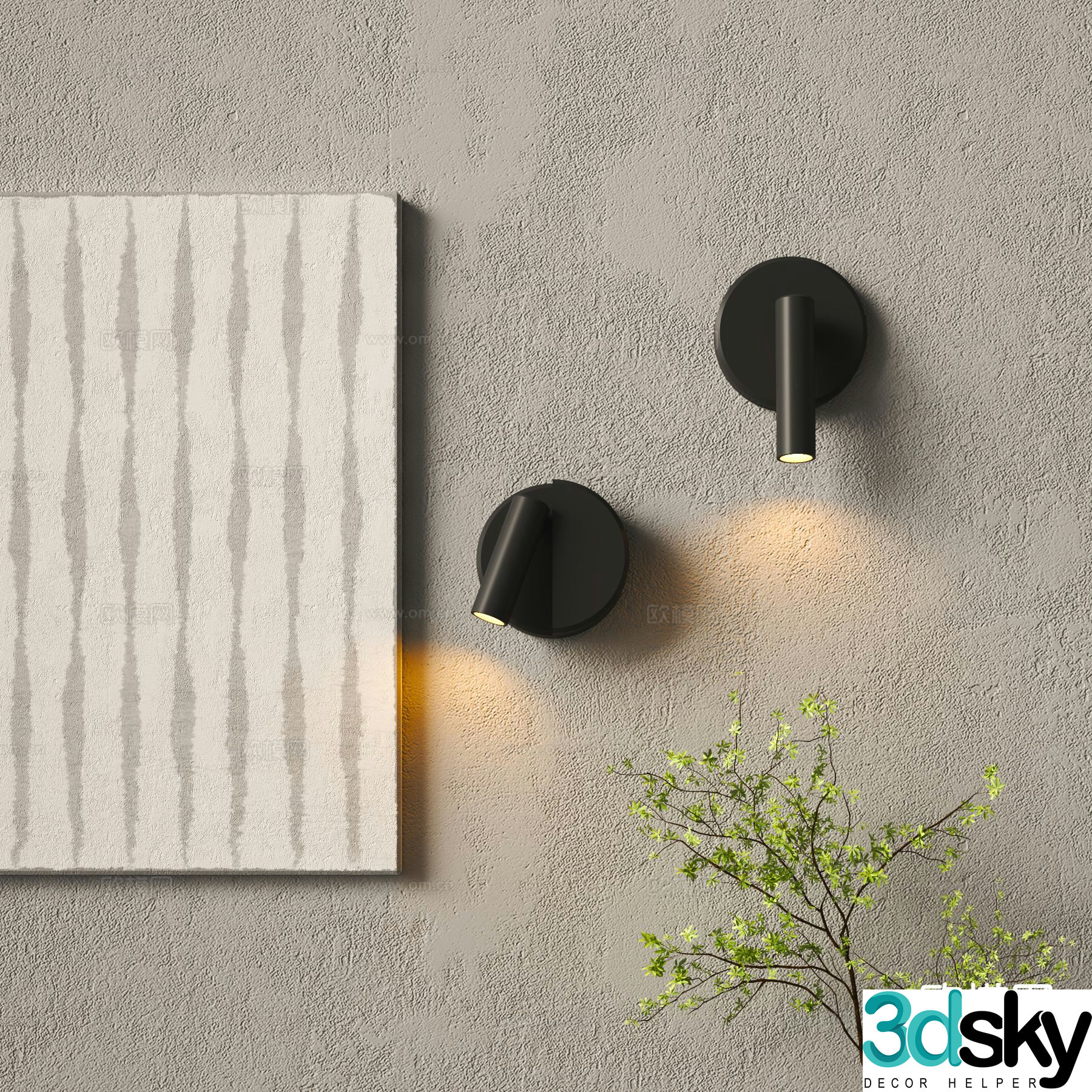 Modern wall lamp creative wall lamp personalized wall lamp 3d model