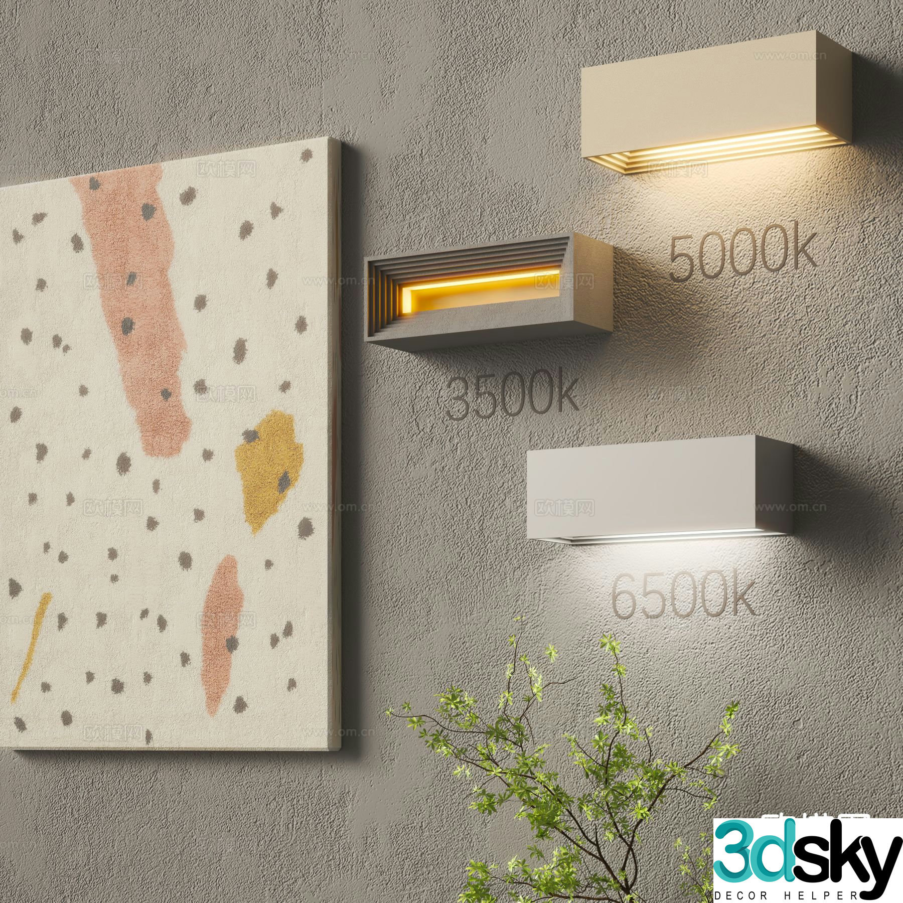 Modern wall lamp creative wall lamp personalized wall lamp 3d model