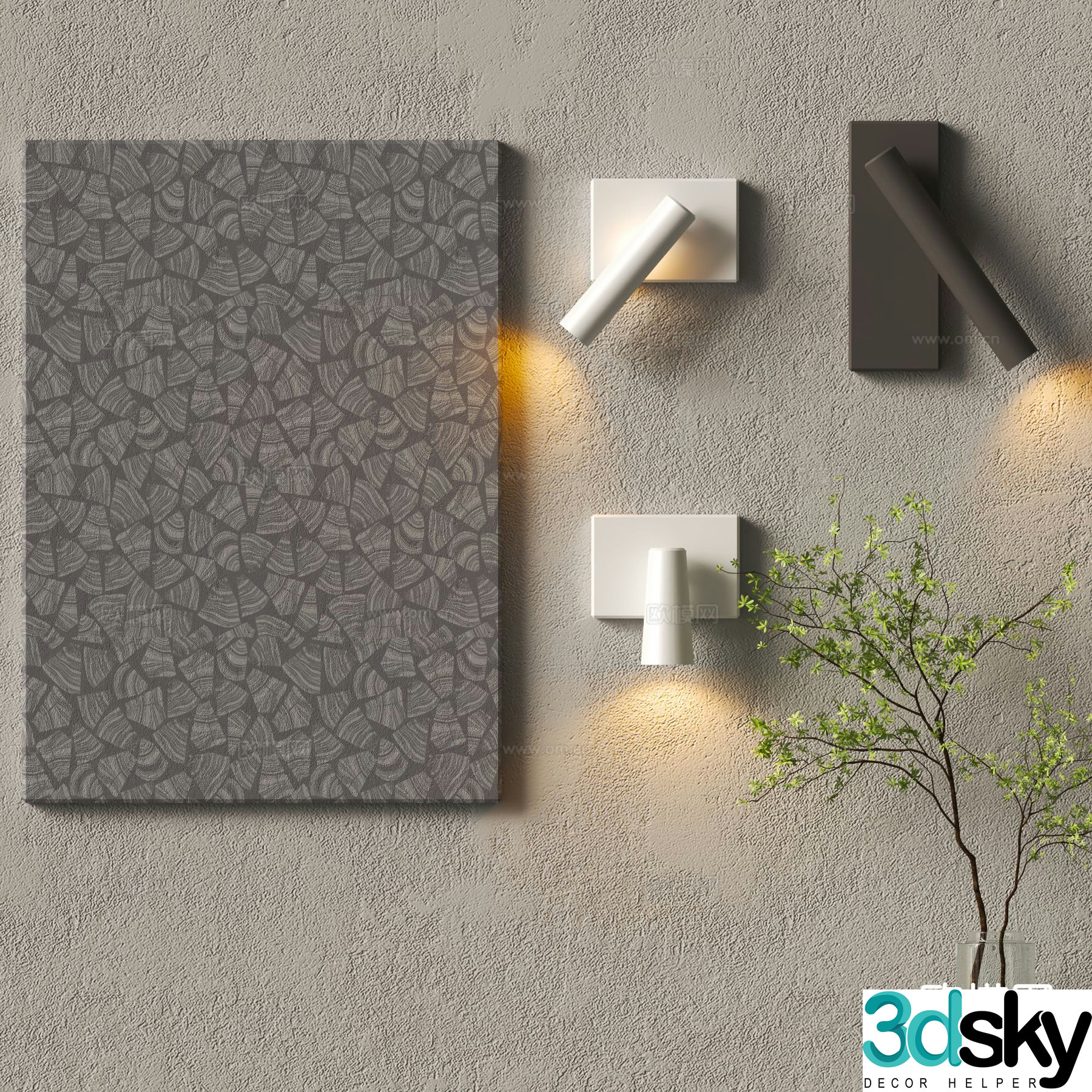 Modern wall lamp creative wall lamp personalized wall lamp 3d model