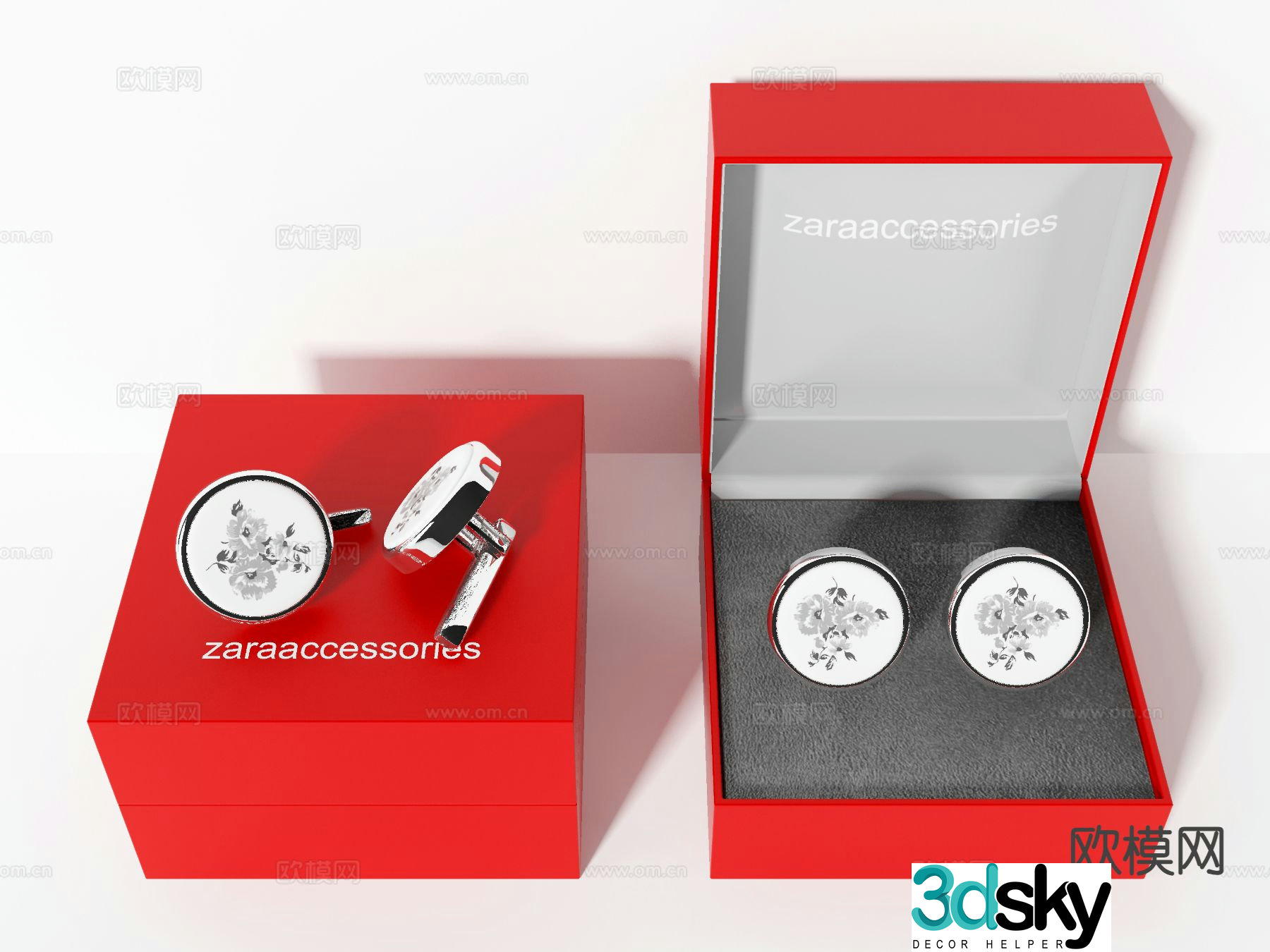modern earrings jewelry jewelry 3d model
