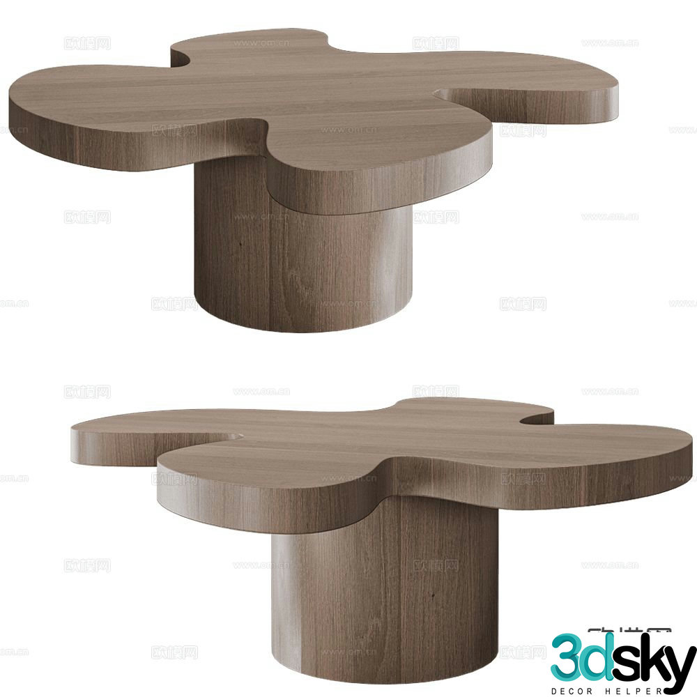 Modernature special-shaped coffee table 3d model