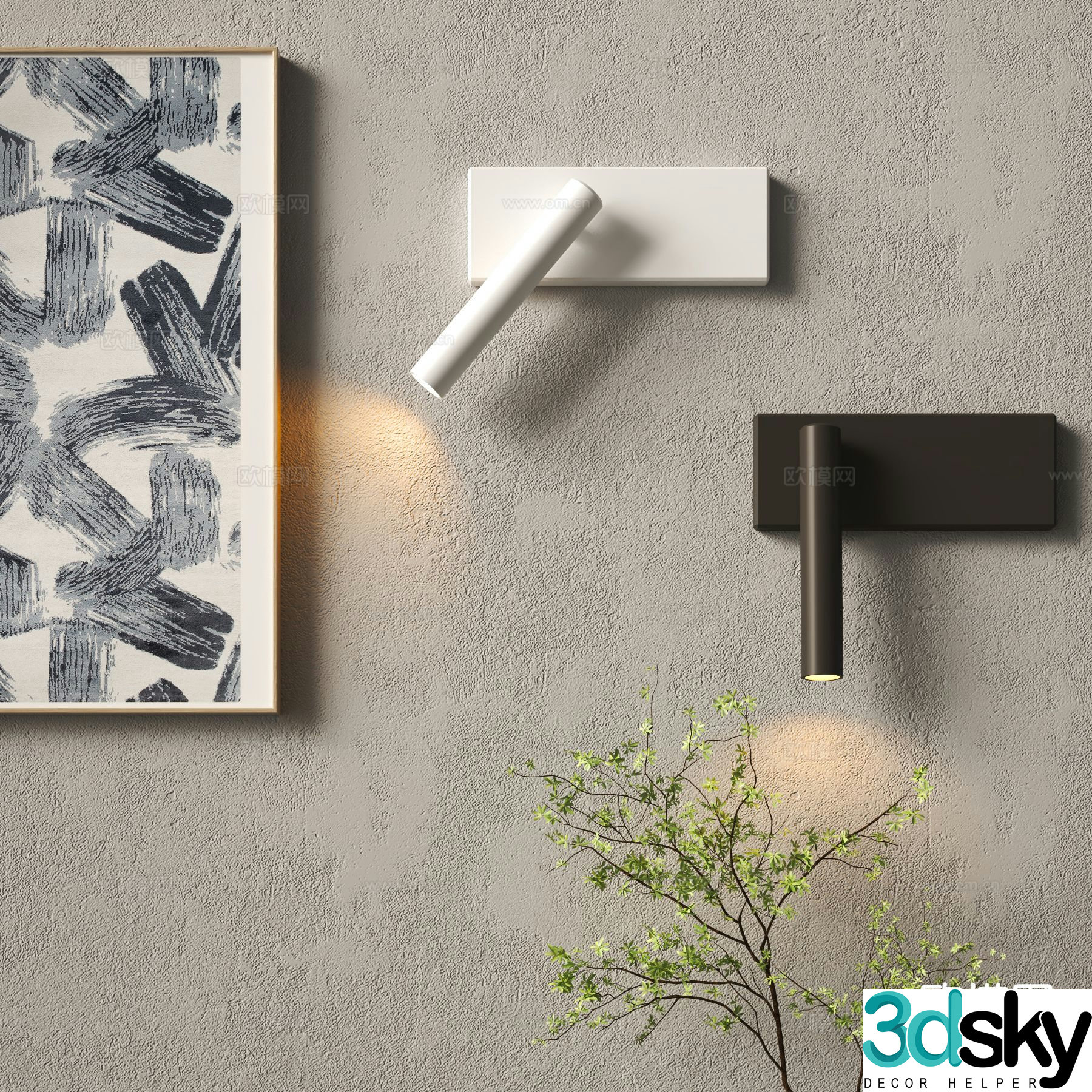 Modern wall lamp creative wall lamp personalized wall lamp 3d model