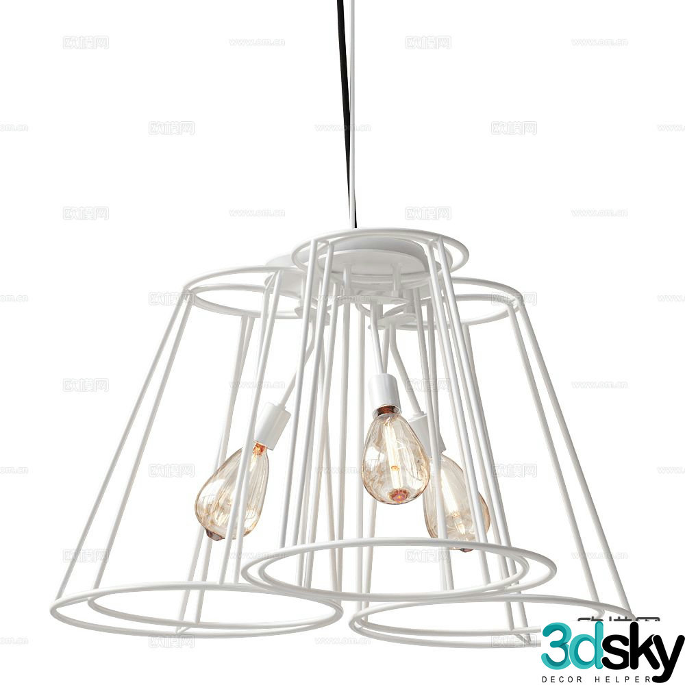 MODO chandelier 3d model