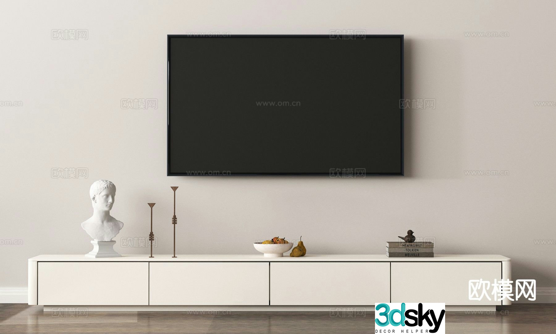 Modern TV cabinet 3d model