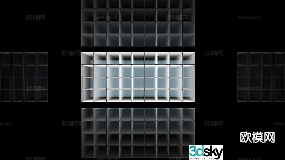 Internet celebrity abyss lamp decorative lamp 3d model