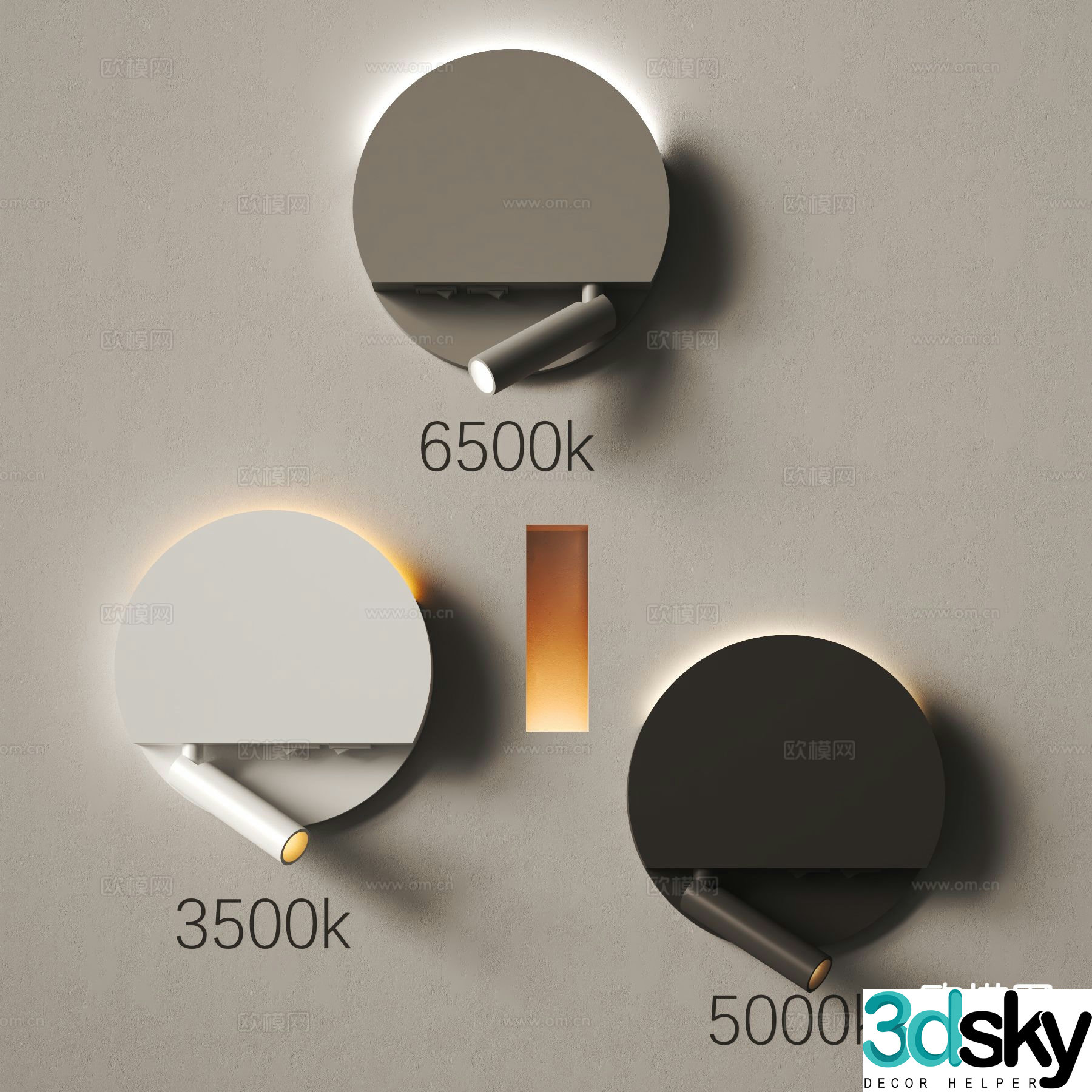 Modern wall lamp personalized wall lamp creative wall lamp 3D model