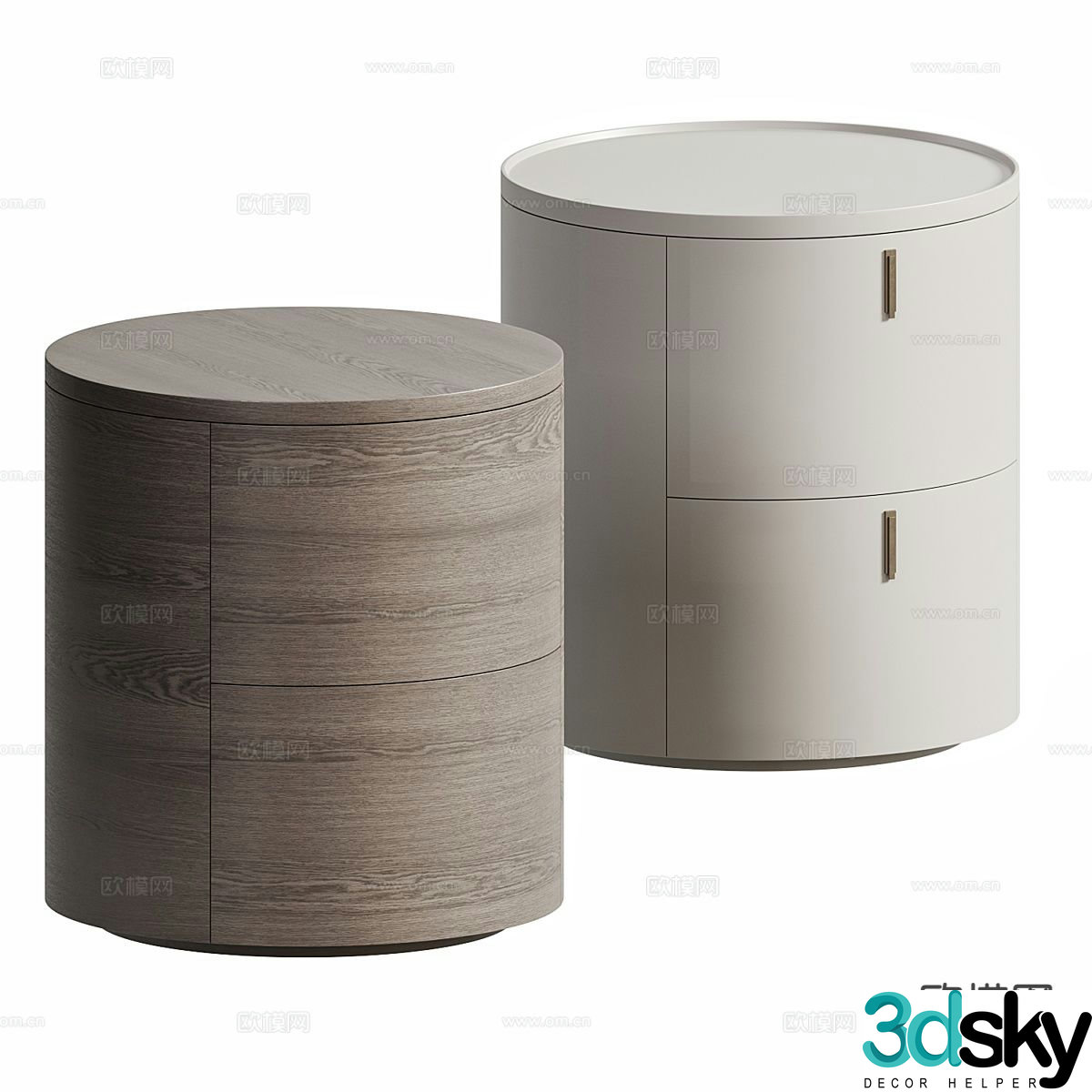 Koza Home Italian bedside table 3d model
