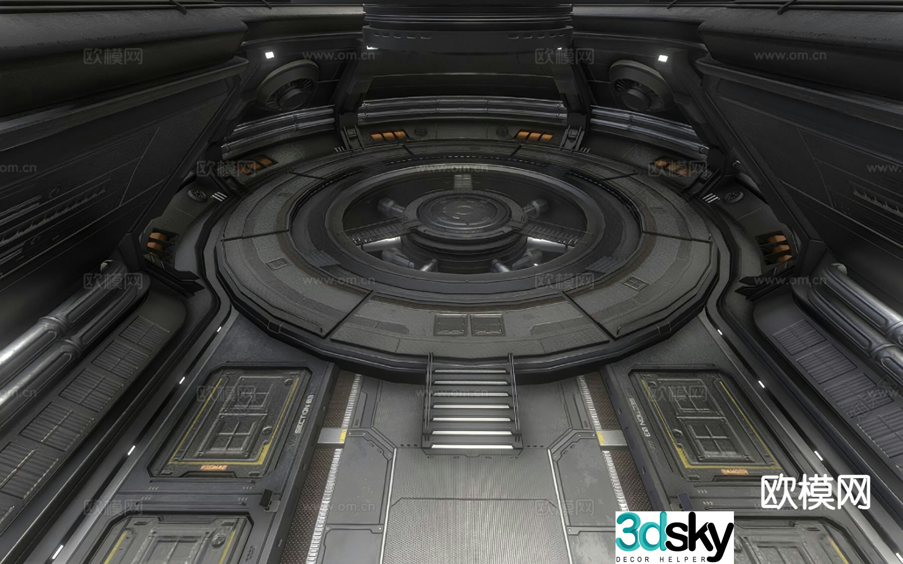 space capsule spaceship 3d model