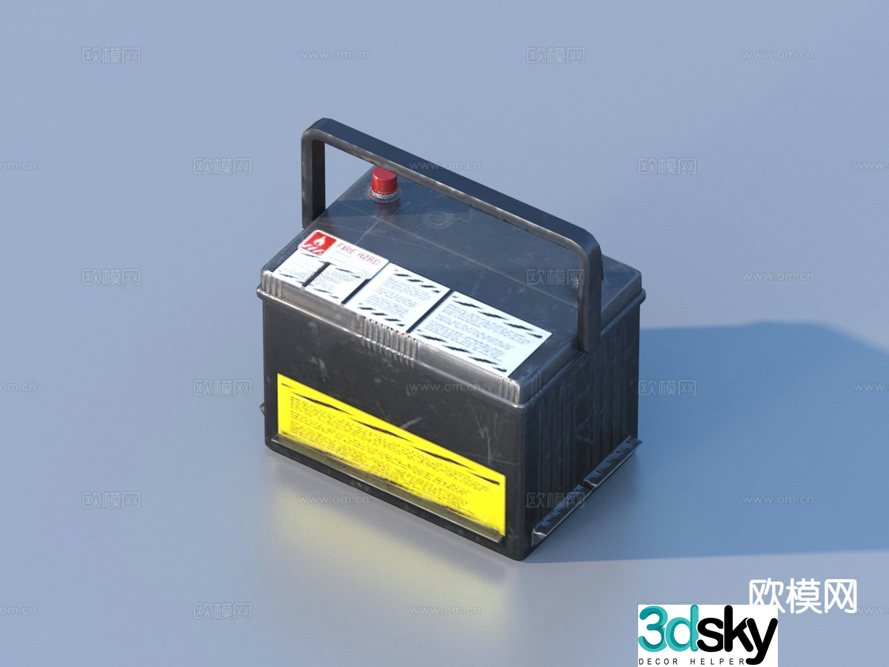 battery battery 3d model
