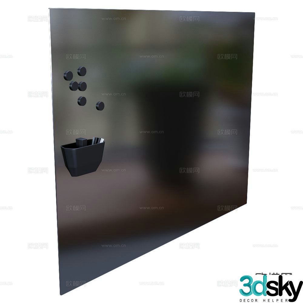 CHAT BOARD drawing board exhibition board blackboard 3d model