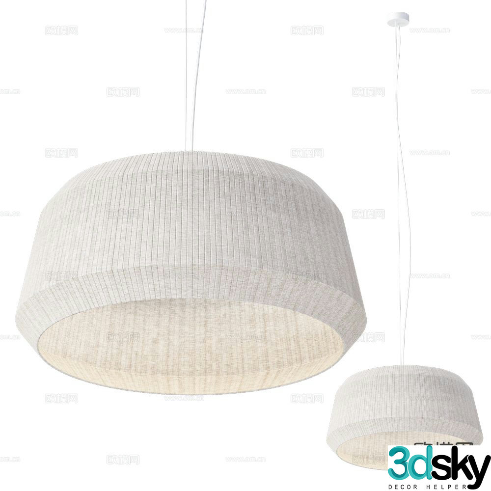 MODO modern small chandelier 3d model