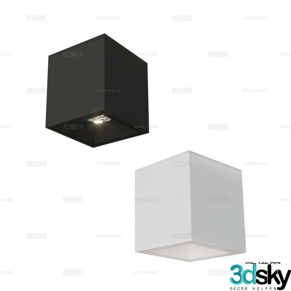 ANCARD long downlight spotlight 3d model