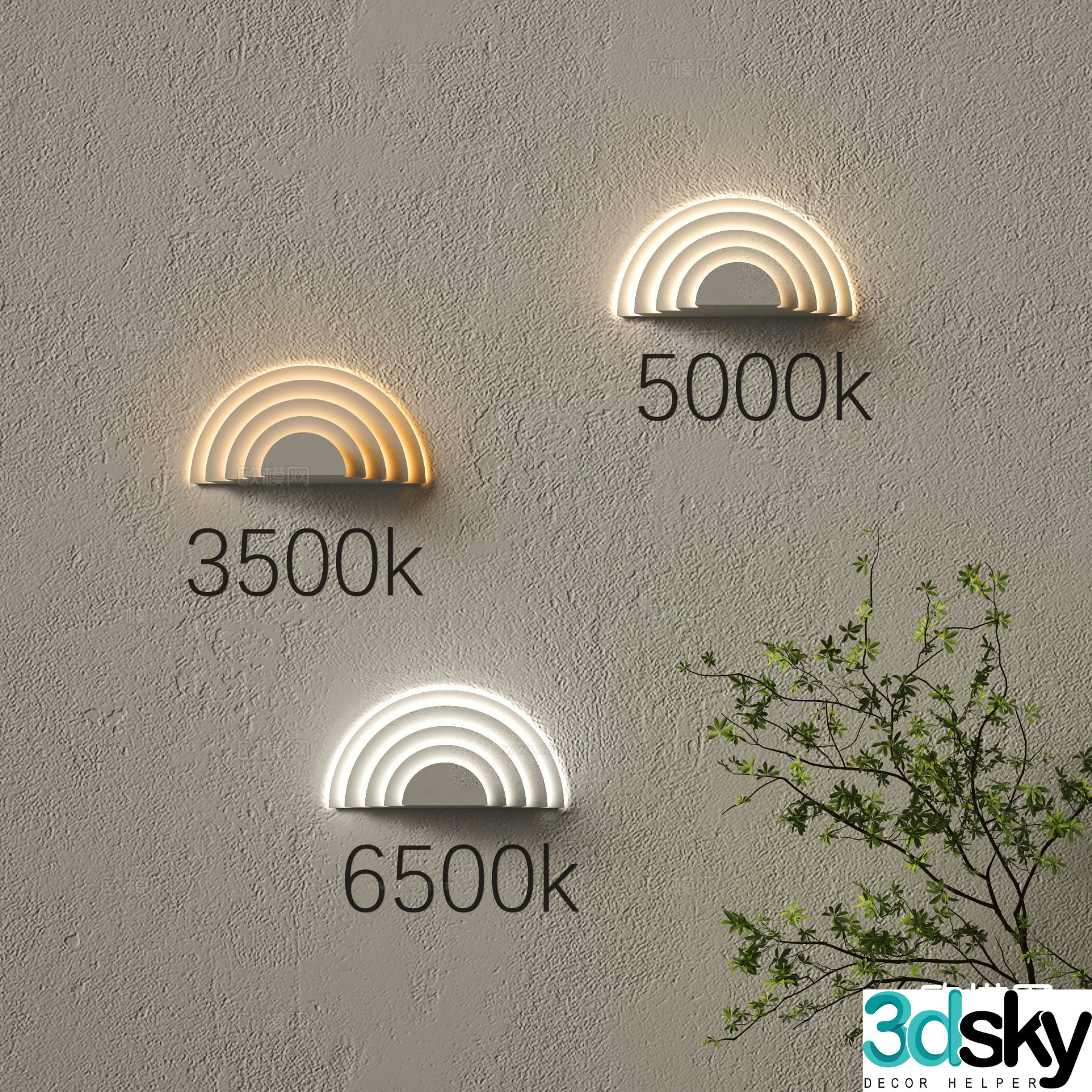 Modern wall lamp personalized wall lamp creative wall lamp 3D model