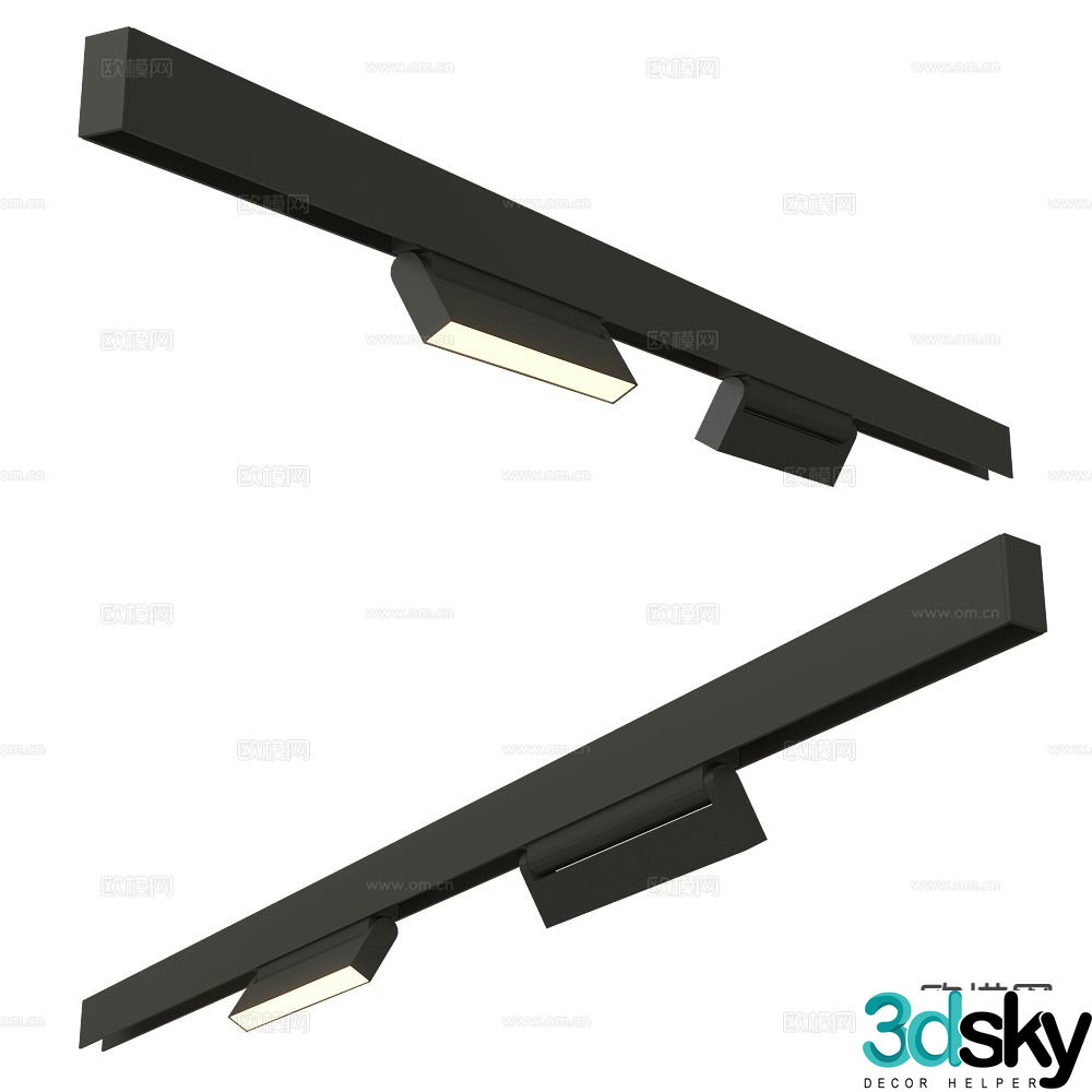 ANCARD track light magnetic light 3d model