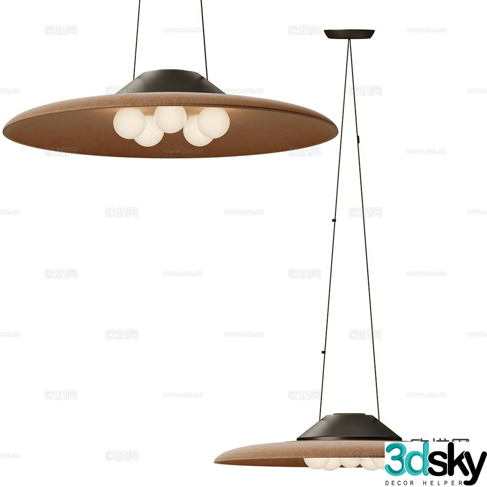 Ole Italian small chandelier 3d model