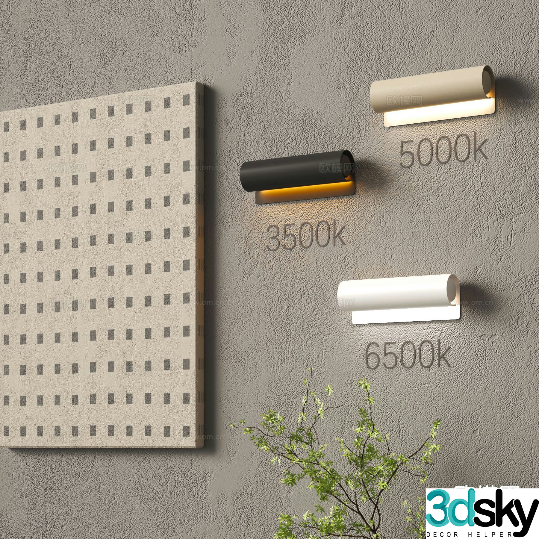 Modern wall lamp creative wall lamp personalized wall lamp 3d model