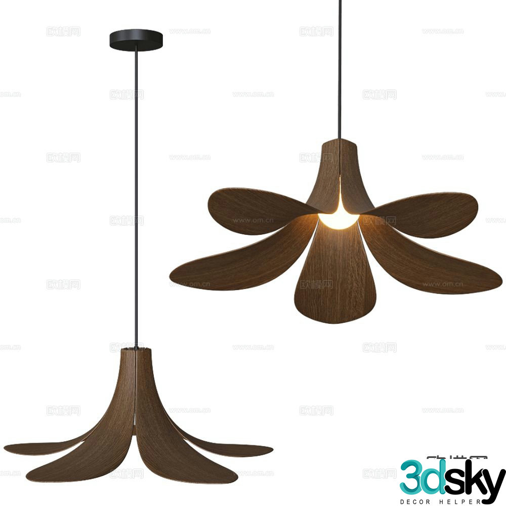 UMAGE flower chandelier 3d model