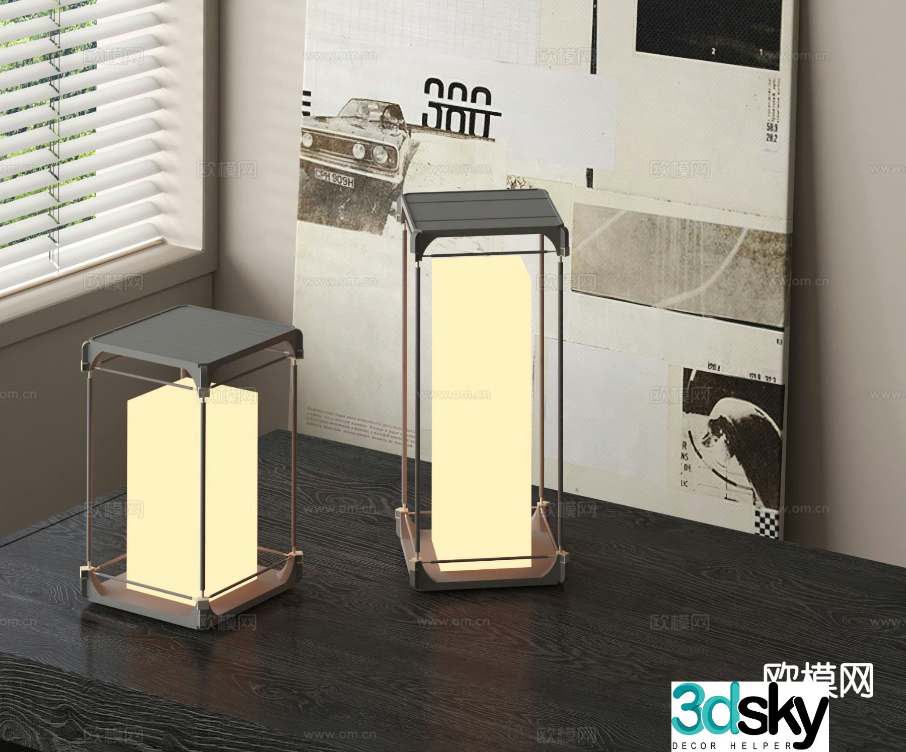 Lawn lamp floor lamp garden lamp garden lamp 3d model