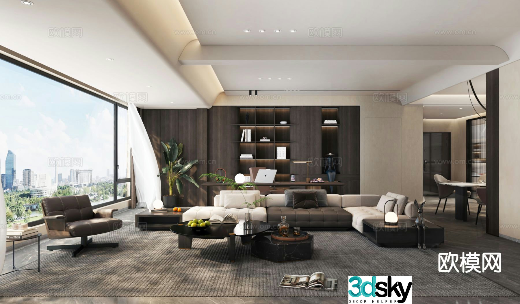 Italian living room 3d model