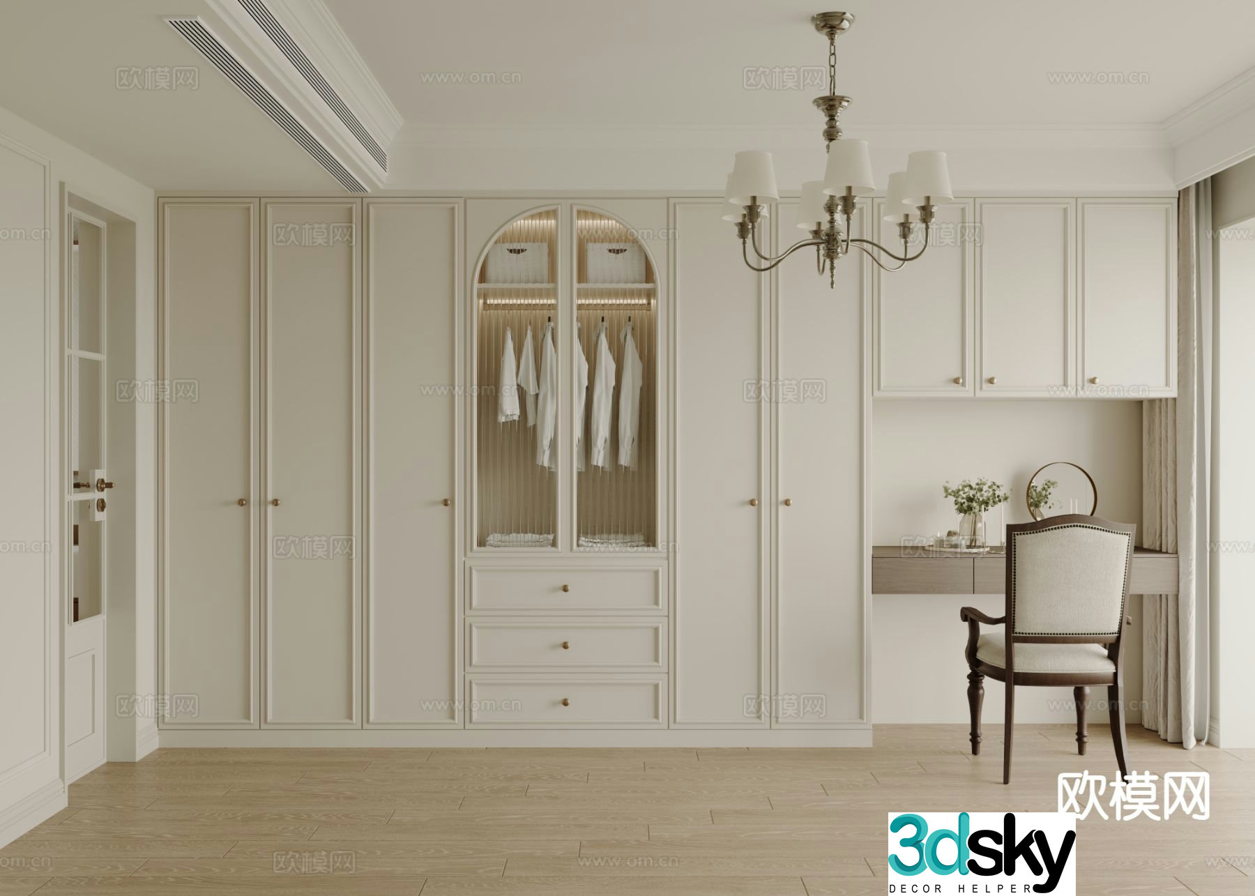 American cloakroom 3D model