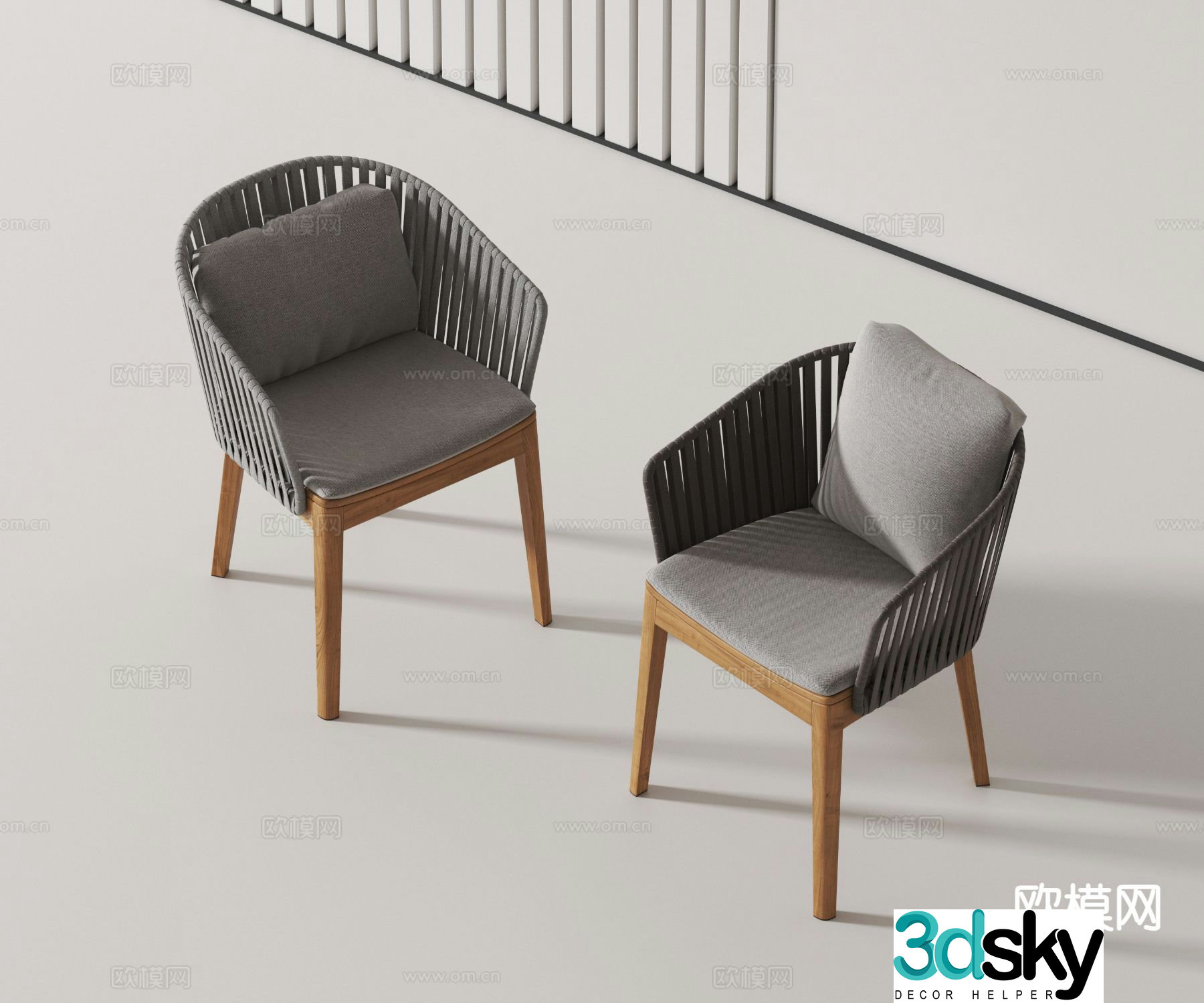 Modern chair single chair 3d model