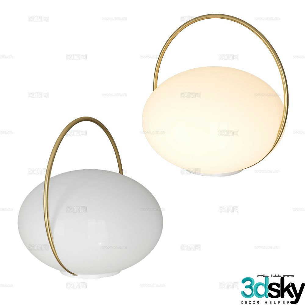 UMAGE Italian luxury table lamp 3D model