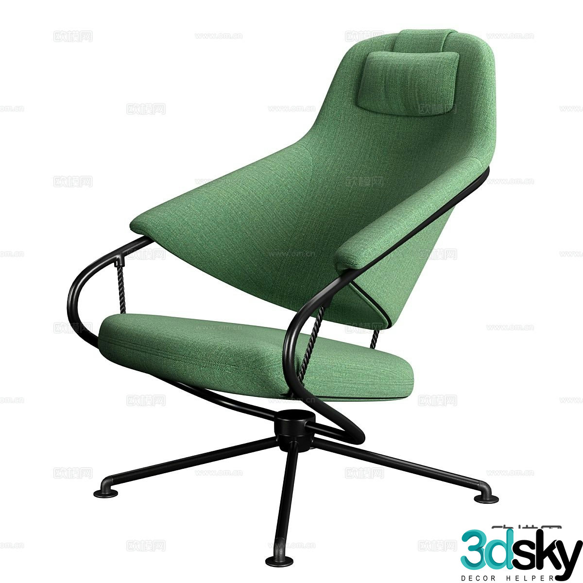 Modern chair leisure chair 3d model