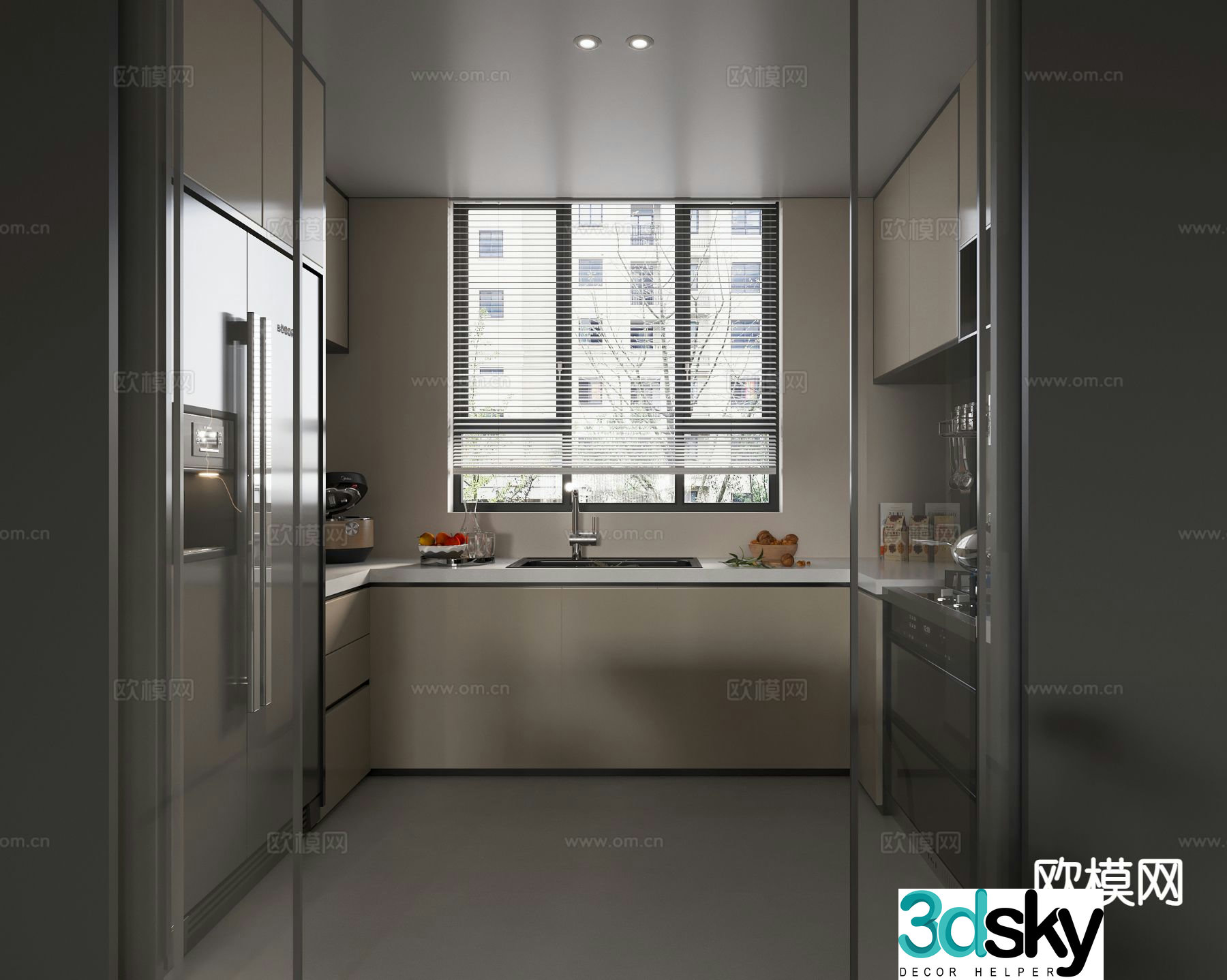 Modern kitchen 3d model
