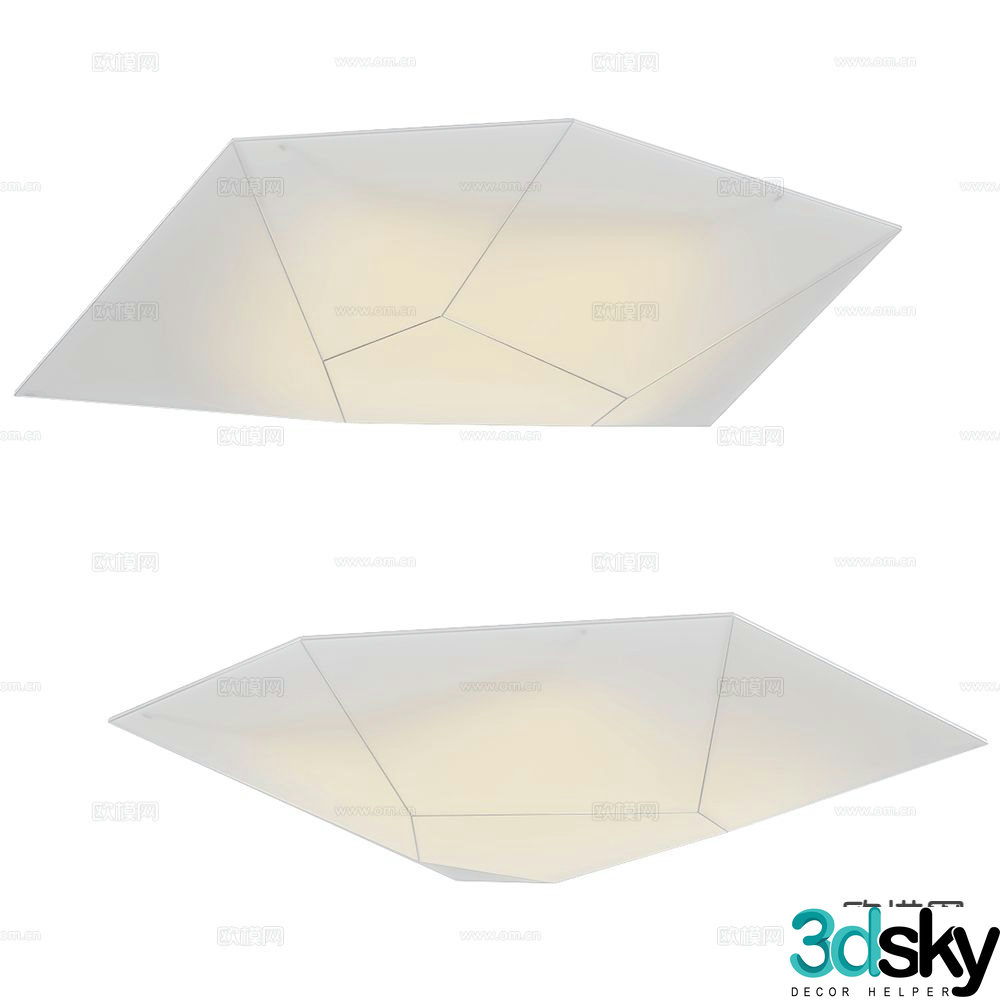 Ole geometric ceiling lamp 3d model