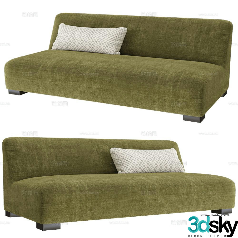 Modernature multi-person sofa 3d model