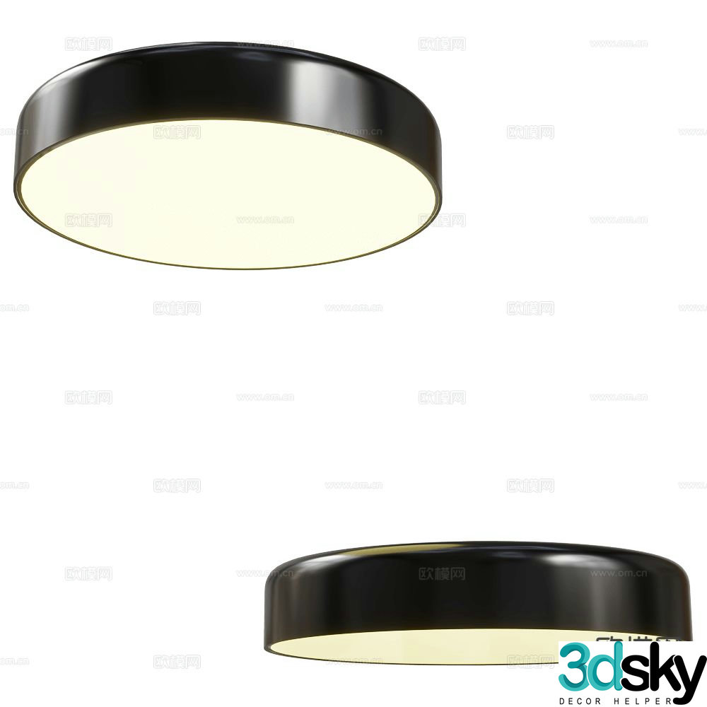 Ole round ceiling lamp 3d model