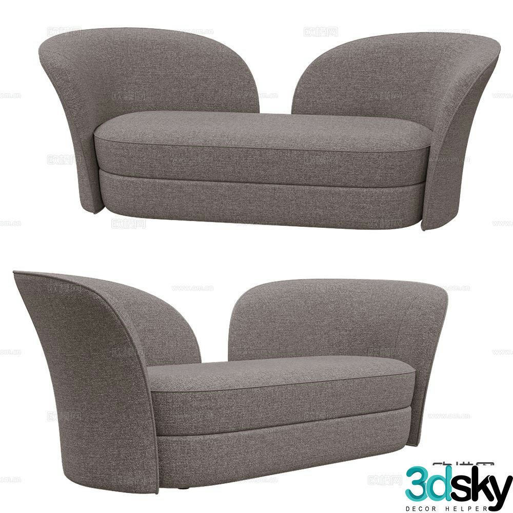 Moooi loveseat 3d model