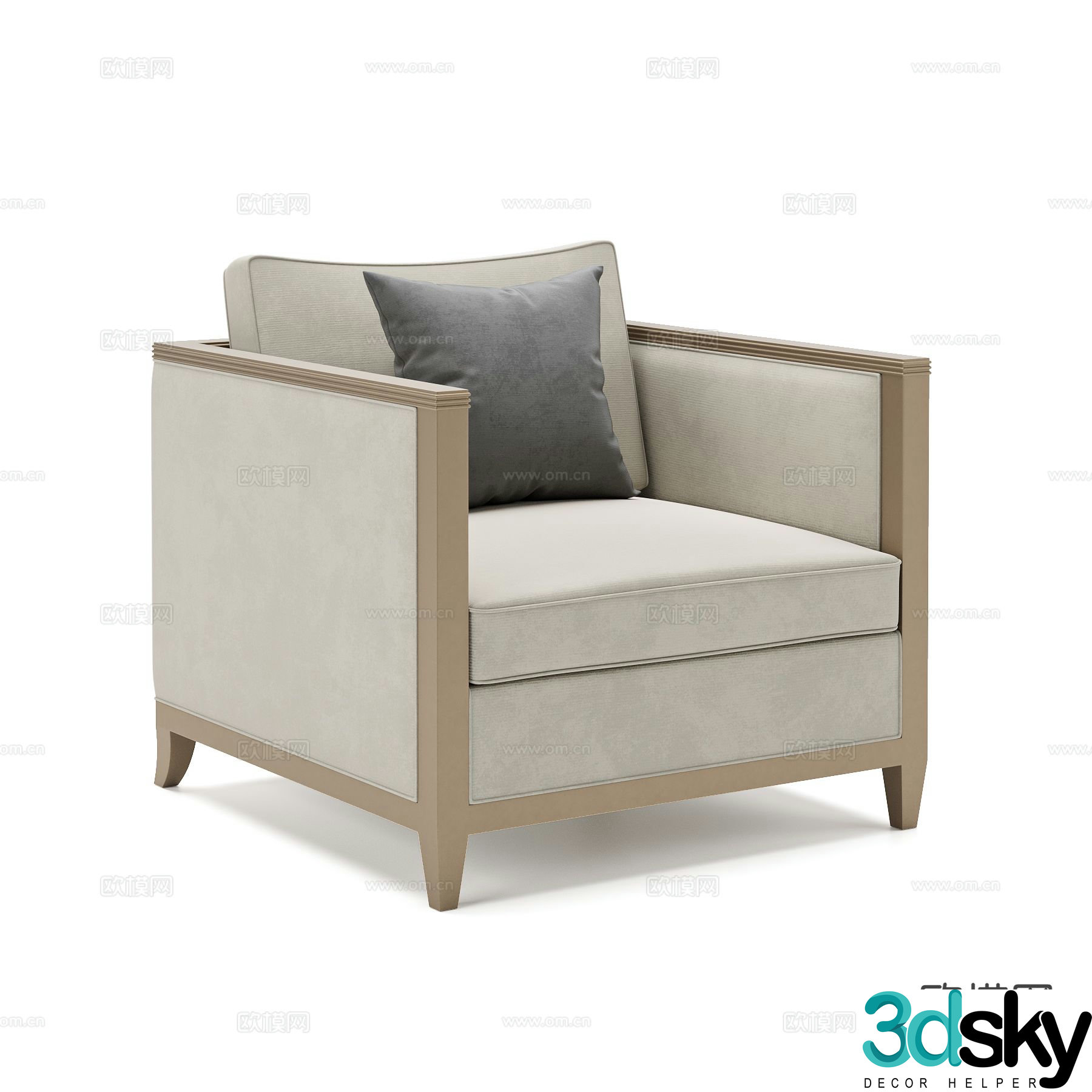 Single sofa 3d model