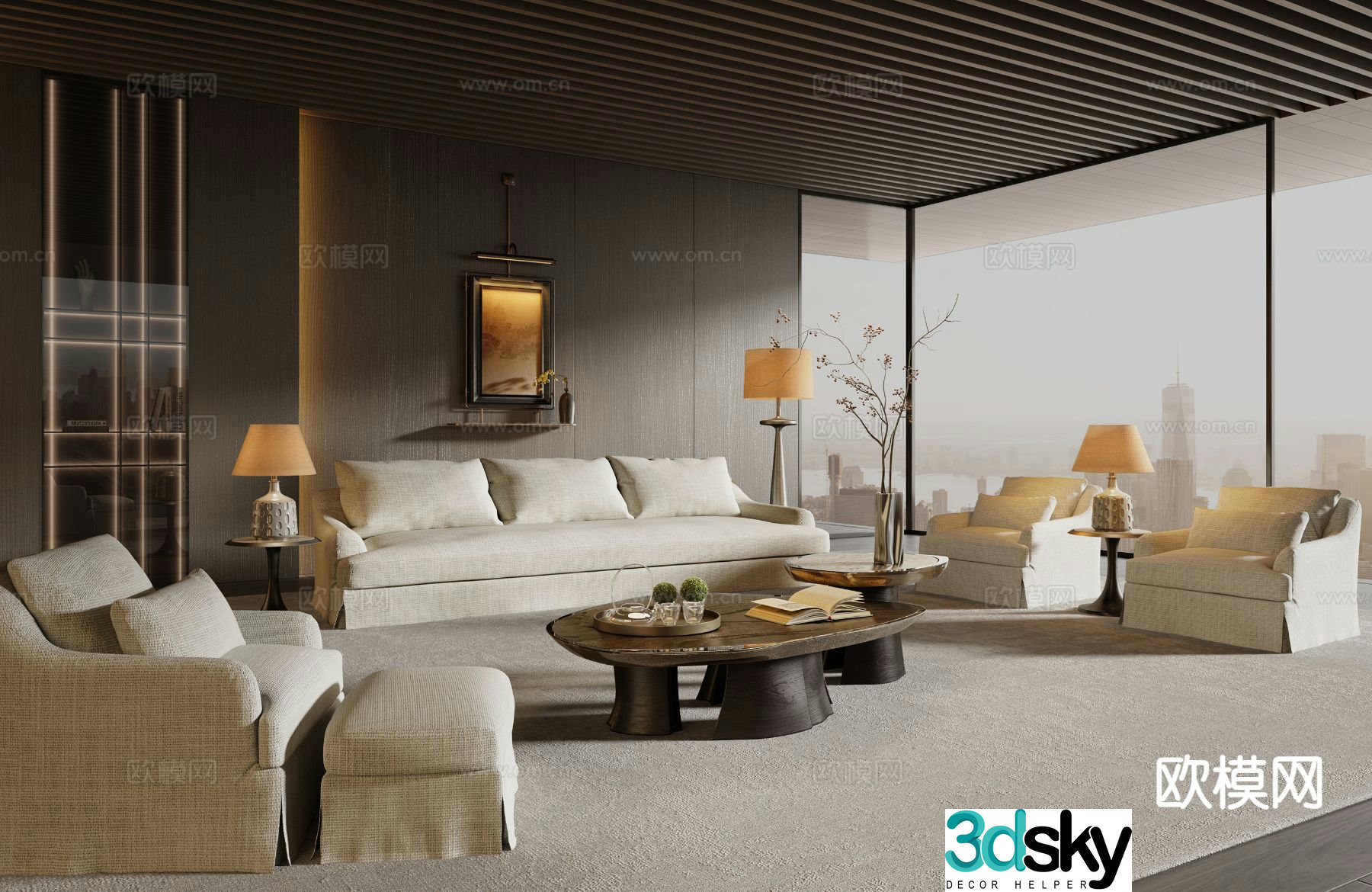 Vincent modular sofa 3d model