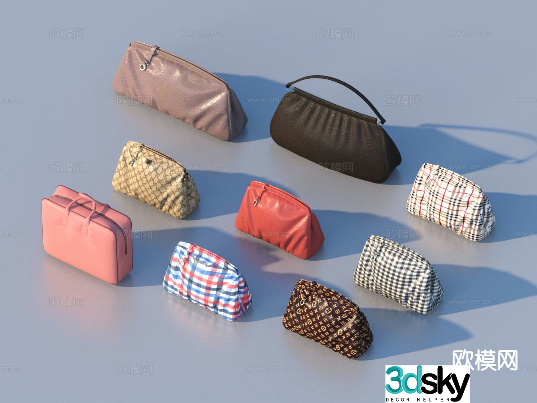 bag handbag handbag 3d model