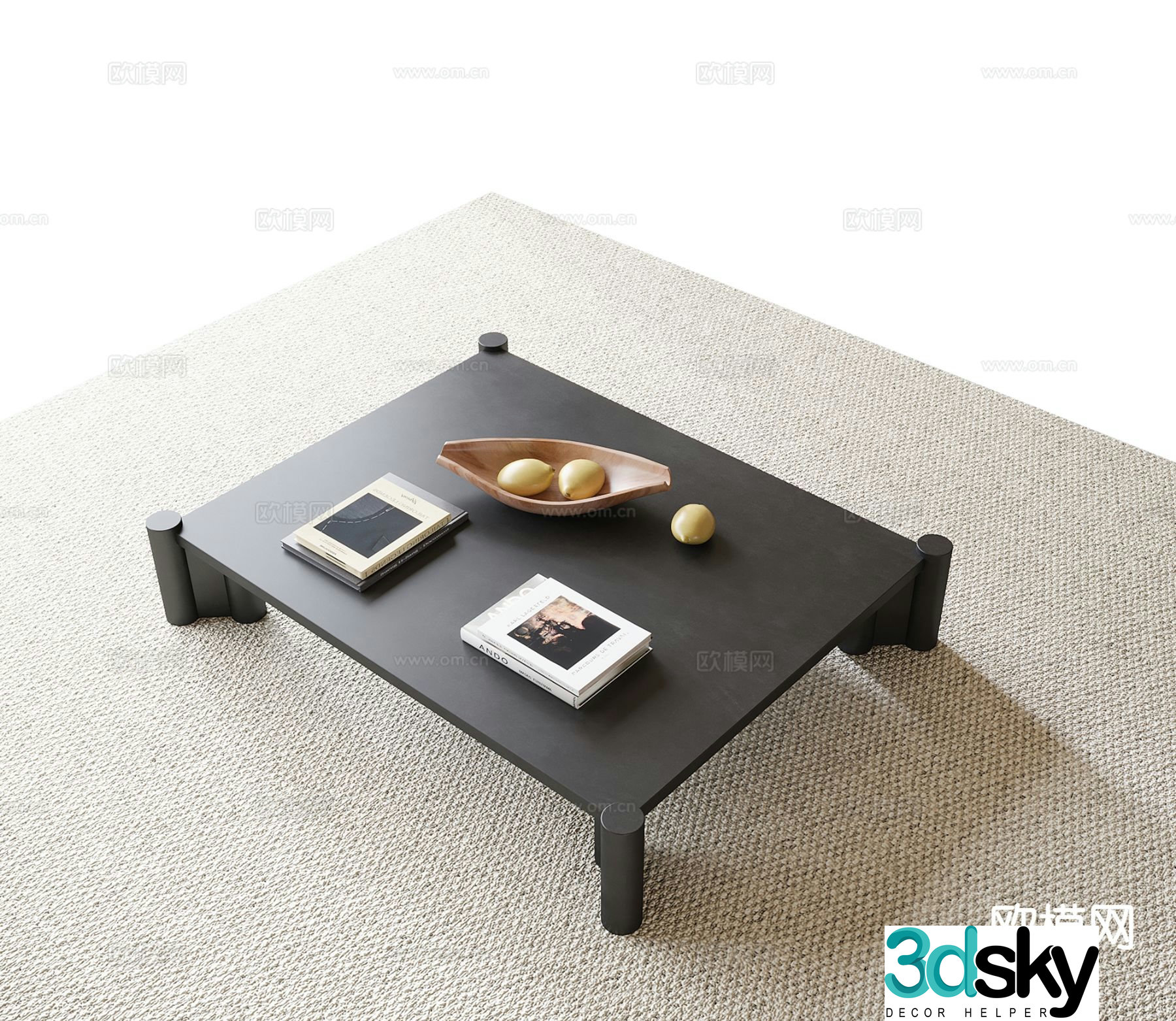 Modern coffee table 3d model
