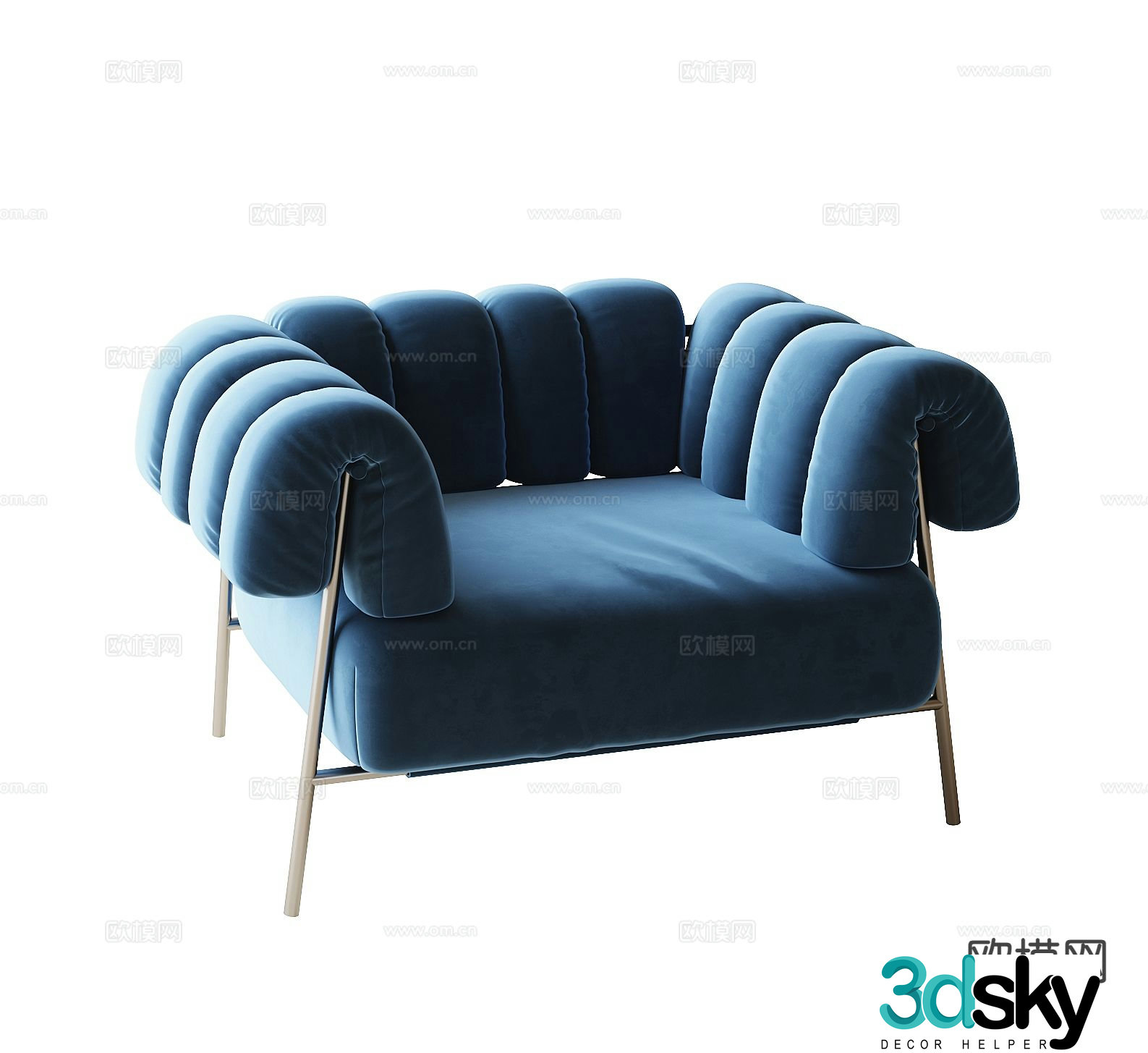 Modern chair sofa chair leisure chair 3d model